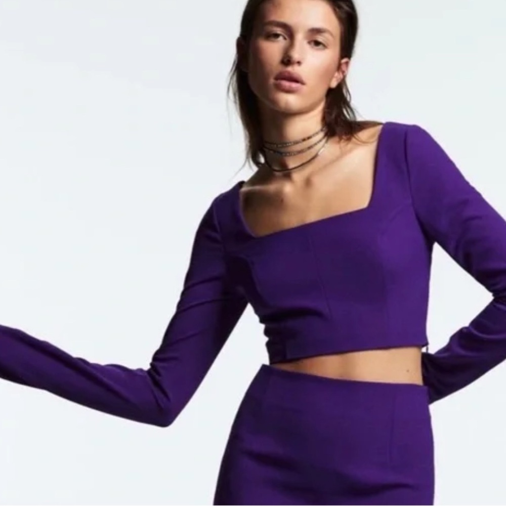 Elegant Purple  Zara Women's Top